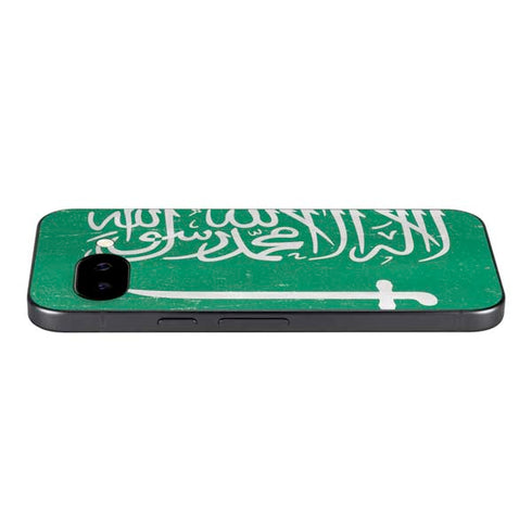 Saudi Arabia Flag Distressed Google Pixel 9a Skin